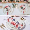 thumbnail image 3 of 250th Anniversary Cloth Napkins, America Freedom Patriotic Independence Washable and Reusable Dinner Napkins Set of 4, Table Napkin for Kitchen Party Birthday Wedding Hotel Housewarming 20"x20", 3 of 9