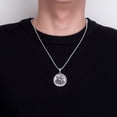 thumbnail image 6 of Dragon Slaying Warrior Pendant Necklace Men's Jewelry Accessories, 6 of 6
