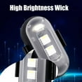 thumbnail image 4 of Vevall Wireless Car LEDs, Remote Control Wireless Car Footwell Lights, 8 Colors 10 Modes USB Rechargeable Waterproof LED Lights with Strobe for Cars, Motorcycle, Bike, Boat, Camping, 4 of 6