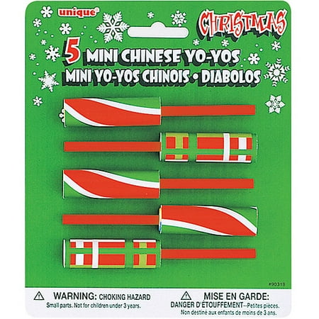 Mini Christmas Chinese Yo-yos, 5ct