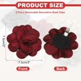 thumbnail image 2 of Decorative Shoe Clips, Removable Bow Clip Flower Rhinestone Charms for Women Dress High Heels Accessories, 2 of 5