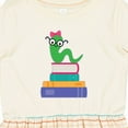 thumbnail image 4 of Inktastic Bookworm Girls Reading Girls Toddler Dress, 4 of 5