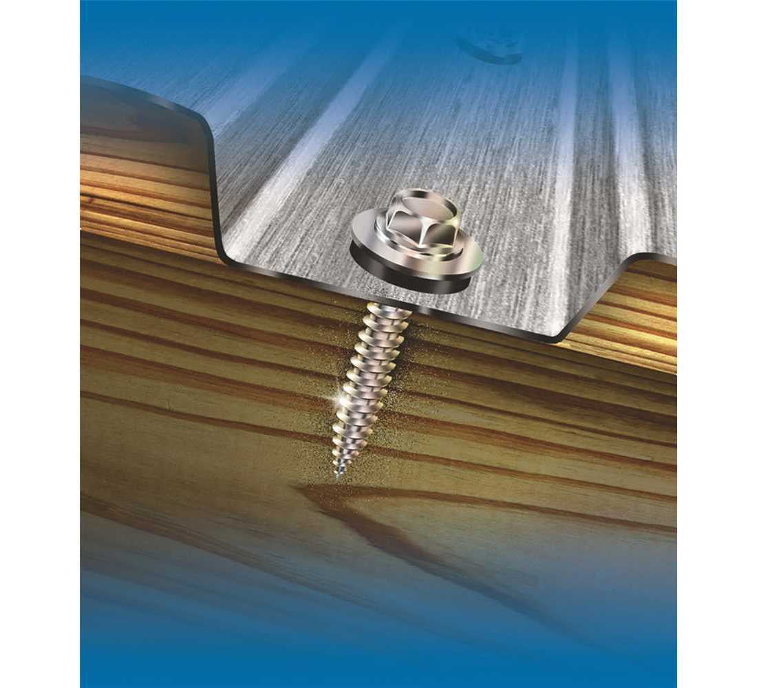 Roofing Screw - #12 x 2"" - Hex Head - Pkg of 50 - ITW Teks 21416