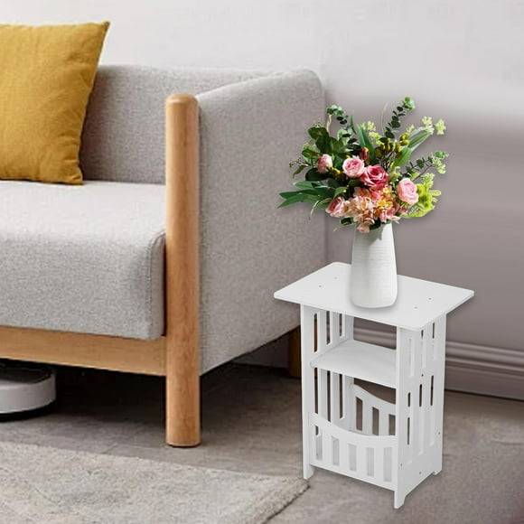 Elodie Side Table End Table Compact Small Side Table for Bedside Farmhouse Bathroom