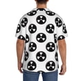 thumbnail image 3 of Xecao Gear Tools Pattern Men's Short-Sleeve Cuban Collar Button-Down Shirt with Chest Pocket Lightweight Tropical Vacation Shirt-Small, 3 of 5