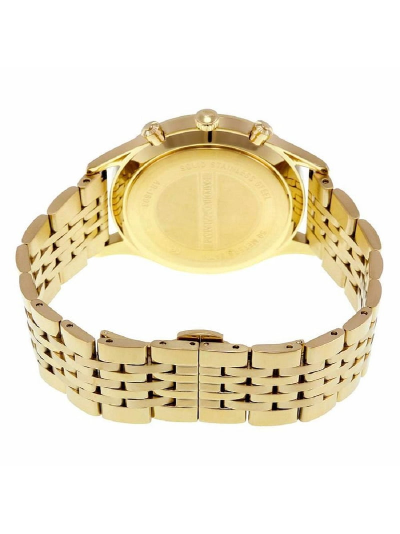 Emporio Armani Men's Beta Gold Stainless-Steel Quartz Dress Watch