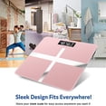 thumbnail image 4 of Weight Scale, Highly Accurate Digital Bathroom Body Smart Scale, Precisely Measures Weight up to 400 lbs,Rose, 4 of 8