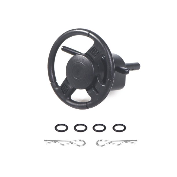 Reemplazo para Crawler 1/10 RC Car Steering Wheel Plástico Simulación Escalada Volante de automóvil Methold FN0219-00B