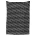 thumbnail image 2 of Vintage Tablecloth, Creative Art of Paisley and Damask Inspired Motifs in Monochrome, Rectangle Satin Table Cover Accent for Dining Room and Kitchen, 52" X 70", Charcoal Grey and White, by Ambesonne, 2 of 2