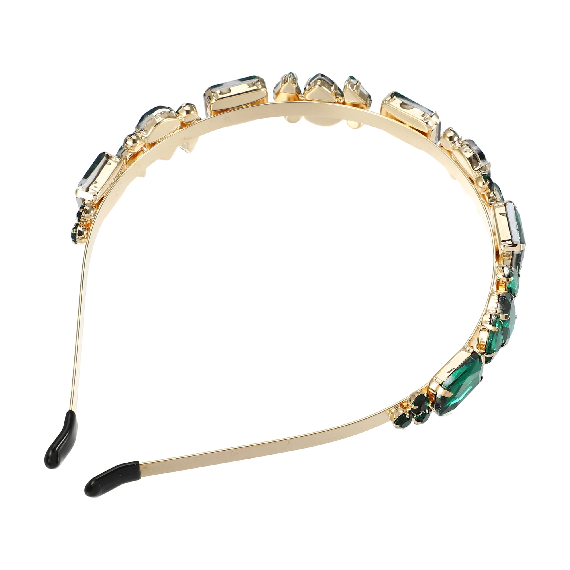 Unique Bargains Fashion Vintage Thin Rhinestone Green