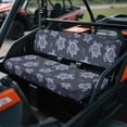 thumbnail image 3 of ZIATUBLES 2-Pack Waterproof UTV Seat Covers for Kawasaki Mule (2001-2023, 2025), Scratch Wear Resistance Front Seat Protective Set with Easy Installation, Turtle Dark Blue Print, 3 of 8