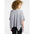 thumbnail image 3 of Time and Tru Women's and Women’s Plus Open Front Knit Wrap. Lightweight, Sizes S/M-2XL/3XL, 3 of 5