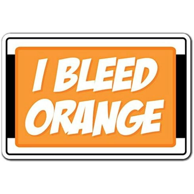 SignMission Panneau en Plastique 8 Pouces X 12 Pouces, Orange Saigné