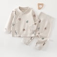 thumbnail image 2 of Baby Boy 2‑Piece Kimono Wrap Pajama Set with Cartoon Print,Fabric Sleepwear with Snaps 9-12 Months, 2 of 7