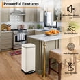 thumbnail image 3 of Babevy 30L Kitchen Garbage Cans Trash Can, with Soft-Close Lid,Removable Inner Bucket, Foot Pedal, for Home Office Bathroom, 3 of 7