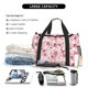 thumbnail image 5 of Easygdp Rose Flowers Bolsa de Gimnasio, Bolsa de Viaje Duffel, Bolsa de Fin de Semana con Compartimentos, Bolsa de Mano para Noche, 5 of 7