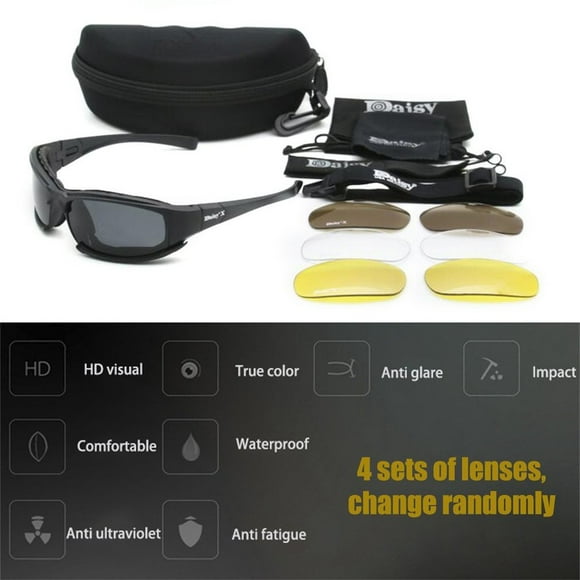 TINGYI X7 Tactical Shooting Goggles Polarized Cycling Sunglasses with Night Vision
