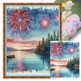 thumbnail image 1 of (4) Hilo Algodón Ecológico Bordado 11CT Impresión 3 Hebras 45*60 Cm Kit Serie Paisaje Punto Cruz para Celebrar El Día La Independencia Americana, 1 of 9