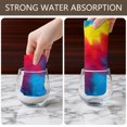 thumbnail image 4 of 2 Pcs Funny Kitchen Towels,Colorful Rainbow Tie Dye Spiral Pattern Microfiber Dish Towels,Kitchen Tea Towels,Kitchen Towel Set (18" X 26"), 4 of 7