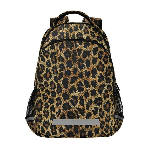 ALAZA Leopard Pattern Backpack Elementary School Bag Bookbag Travel Rucksack