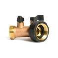 thumbnail image 3 of Thrifco 4403383 Garden Hose Wye Connector with Shut-Off – Brass, 3 of 3