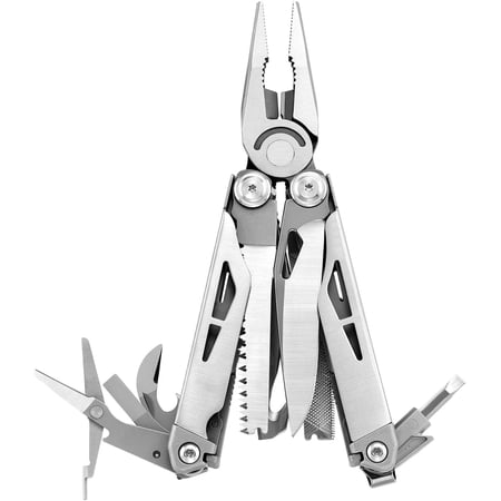 EDC Multitool 21-in-1 Heavy-duty Stainless Steel Finish Multi Tool Pliers with Safety Locking | Seat Belt - Men s Set Including Nylon Sheath for DIY Garden & Outdoors