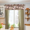 thumbnail image 5 of Coolnut Coffee and Desserts Valance Faux Linen Small Window Curtains Short Rod Pocket Valances for Kitchen, Living Room, Bathroom, Modern, 54" L x 18" W Home Decor, 5 of 6