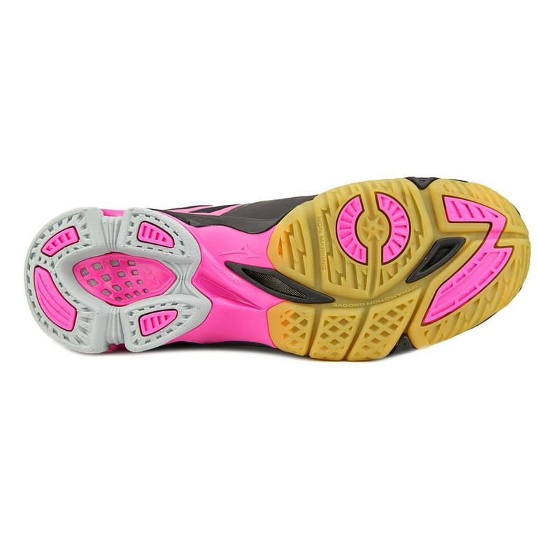 Geheugen Afleiding Briljant Mizuno Women's Wave Lightning Z Black / Pink Grey Ankle-High Volleyball  Shoe - 6.5M - Walmart.com