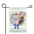 thumbnail image 2 of Home Sweet Home Patriotic Americana Wreath Outdoor Garden Flag 12.5" x 18", 2 of 3