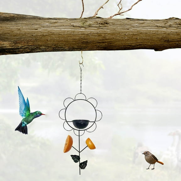 AZXY Bird Feeder,Wild Bird Feeders Outdoor,Metal Birdfeeder for Jelly and Fruit,Hanging Birdfeeders for Outside Garden Decoration Clearance