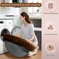 thumbnail image 5 of Shag Area Rugs for Living Room 5'(Round), Soft and Fluffy Shaggy Carpet for Pets, Machine Washable Floor Rugs for Living room, 5 of 9