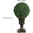 thumbnail image 6 of Garvee 16" Pre-Lit Artificial Topiary Ball – Lush Green Boxwood Plant with 8 Lighting Modes, Timer & Remote, Gold Urn Base – Indoor & Outdoor Porch, Garden, Front Door Decor, 6 of 7