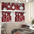 thumbnail image 6 of Christmas Dec Curtains for Kitchen Windows 3 Piece Small Kitchen Window Curtains Over Sink Kitchen Window Curtains for Cafe Bathroom Living Room, 6 of 6