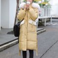 thumbnail image 6 of LYXSSBYX Womens Long Sleeve Dress Hot Sale Clearance Women Winter Long Sleeve Hooded Padded Coat Outerwear, 6 of 9