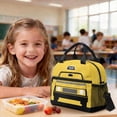 thumbnail image 4 of Kuiaobaty Taxi Pattern 3 Pcs Backpack Set with Pencil Case for Kids Boys 17 Inch Backpack and Lunch Bag Set with Bottle Holder Multi Pockets Bookbag with Pencil Bags for School Camping, 4 of 7