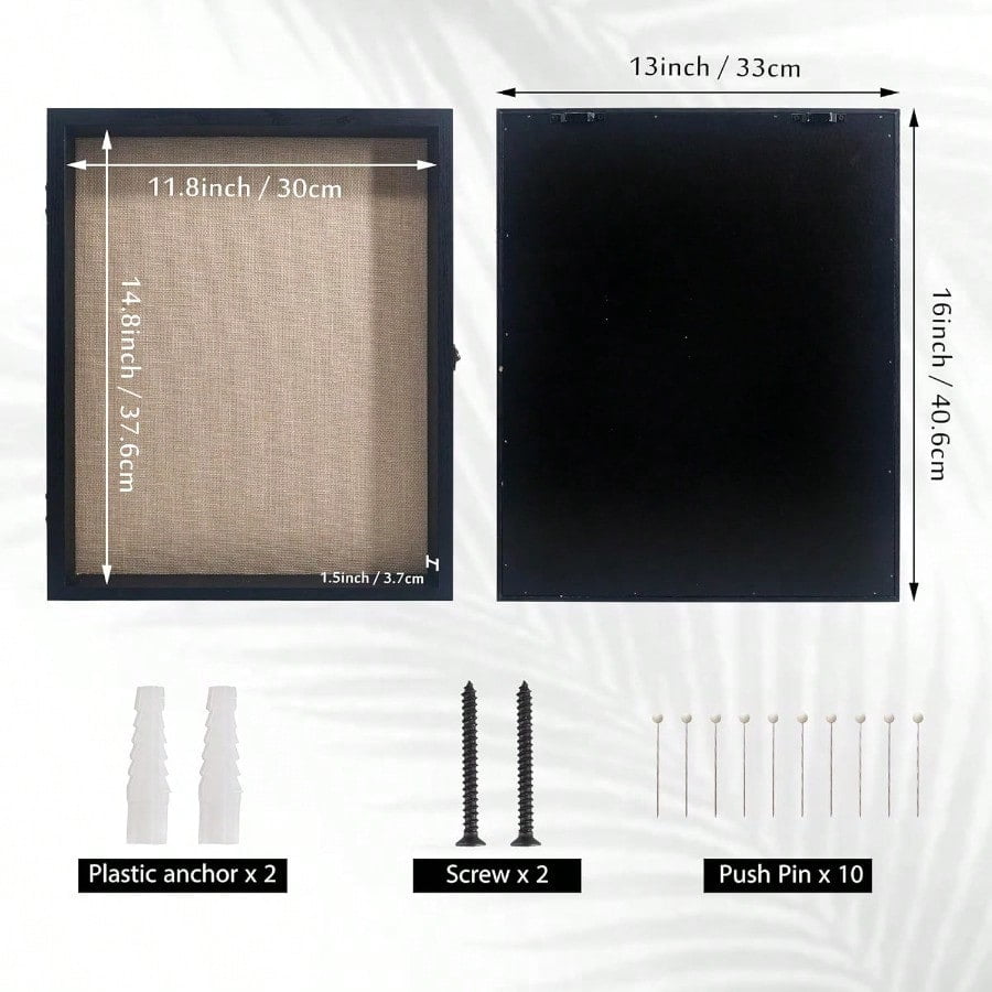Graduation Shadow Box Frame 13x16, Large Graduation Frames with Glass Window, Metal Lock, Memory Box for Graduation Keepsake, Cap and Gown Black