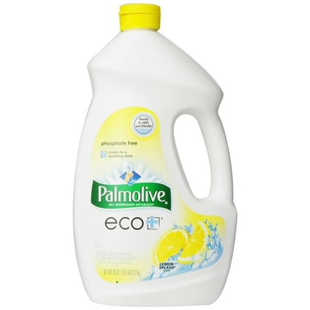 Palmolive Eco Gel Dishwasher Detergent, Lemon Splash - 45 fl oz