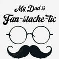thumbnail image 2 of My Dad Is Fan-Tache-Tic Dad Jokes for Father's Day Adult White Long Sleeve Hoodie-Medium, 2 of 6