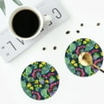 thumbnail image 5 of Disketp Watercolor Cactuses Funny Coasters,6 Pcs Leather Coasters With Holder, Perfect Housewarming Hostess Gifts,Protect Furniture From Water Marks Scratch And Damage, 5 of 9