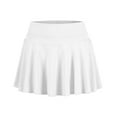 thumbnail image 6 of Dorkasm Womens Pleated Skirt High Waisted Mini Tennis Skirts for Women with Shorts Pockets Pickleball Skater Cheer Skorts White M, 6 of 8