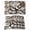 Brown, variant on Brown Geometric Placemats Set of 8, Vintage Black White Striped Abstract Art Placemats for Dining Table, Place Mats for Kitchen Tabletop, Waterproof Wipeable Dining Table Mats Set