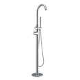 thumbnail image 1 of Whitehaus Collection Filler WHT7369S-C Floor Mount Free Standing Tub Faucet with Handshower Chrome, 1 of 3