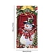 thumbnail image 3 of Decoración navideña para puerta con fondo de muñeco de nieve, ideal para fiestas navideñas, noticias, invierno, 70 x 35 pulgadas, 3 of 5