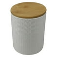 thumbnail image 3 of Wave Medium Ceramic Canister, White, 3 of 6