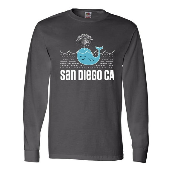Inktastic San Diego California Whale Long Sleeve T-Shirt