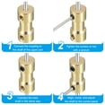 thumbnail image 4 of Shaft Coupling Joint 3mm to 3mm, 4 Pcs Brass Motor Shaft Coupler Extension Connector Rigid Sleeve Adapter Transmission Joint with M3 Screws for RC Car Airplane Tires Motor Robot, 4 of 7