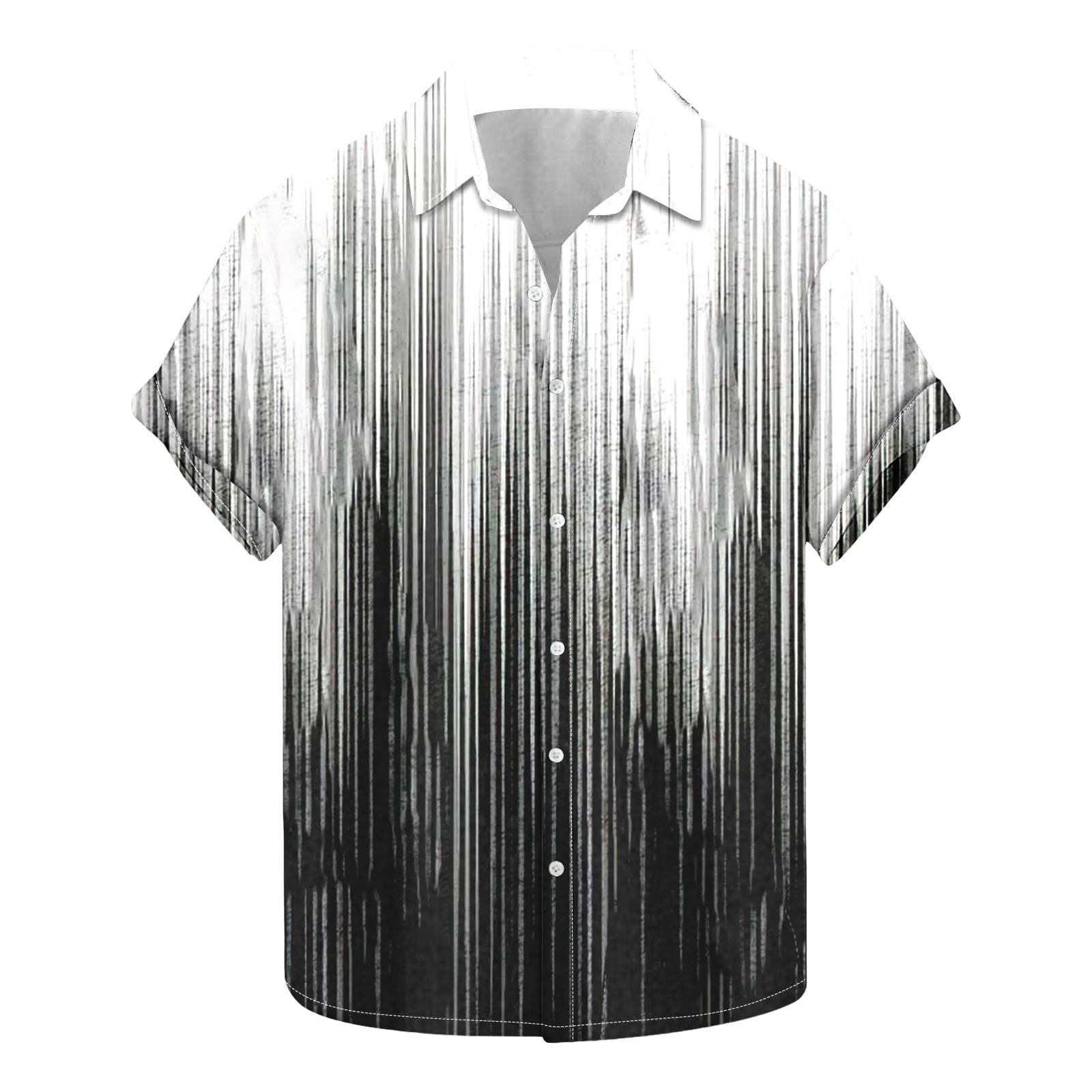 Jgppe Men's Button down Shirt Casual Plaid Collared Short Sleeve Shirts Plus Size Summer Tops Work