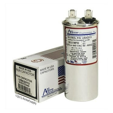 Jard 12717 Replacement - 30 / Mfd 370 / 440 VAC XylehR Round Universal Capacitor , Made in the U.S.A.