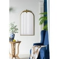 thumbnail image 3 of 24" x 42" Arched Wall Mirror with Gold Metal Frame, Wall Mirror for Living Room Bedroom Hallway, 3 of 11