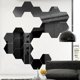 thumbnail image 3 of Muyoka Pegatinas de pared hexagonales, 12 Uds., decoraciones de pared autoadhesivas, calcomanías de pared negras acrílicas, decoración artística de hoja de pared para el hogar DIY Muyoka Hogar, 3 of 6